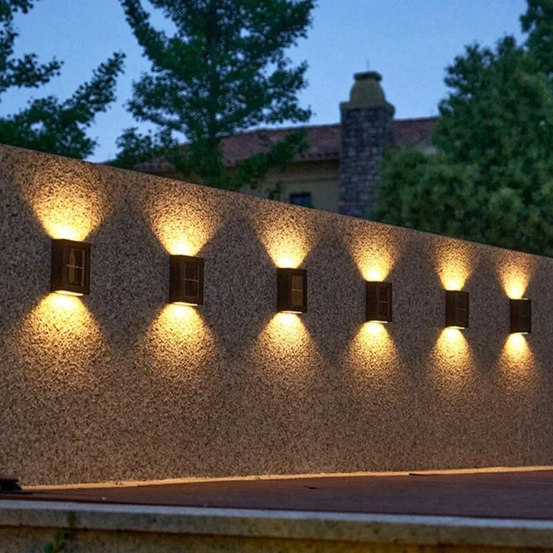 SolarBox Kabellose LED-Solarwandleuchten - Nachhaltige Gartenbeleuchtung