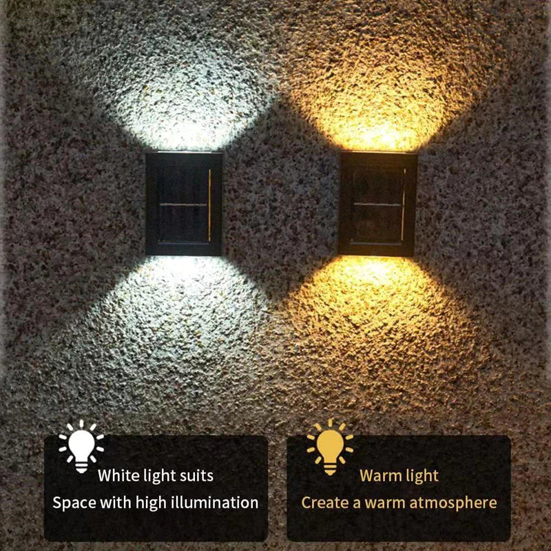 SolarBox Kabellose LED-Solarwandleuchten - Nachhaltige Gartenbeleuchtung