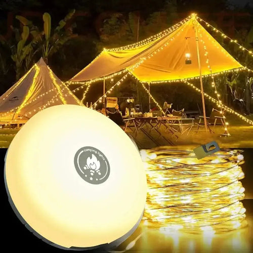 4-in-1 Multifunktions-Campinglicht – Licht, Strom & Komfort