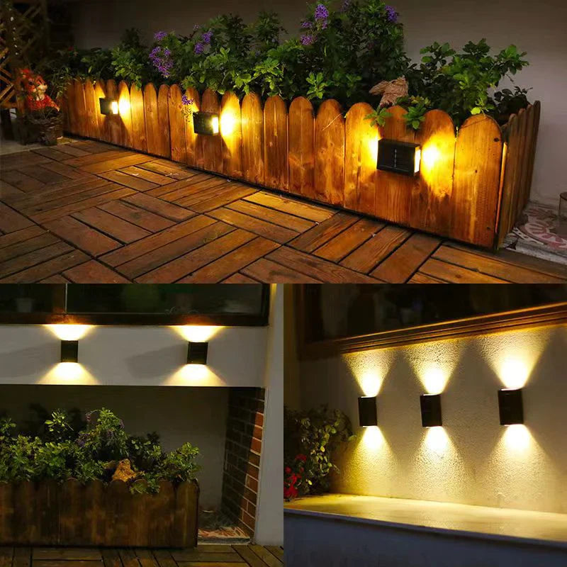 SolarBox Kabellose LED-Solarwandleuchten - Nachhaltige Gartenbeleuchtung