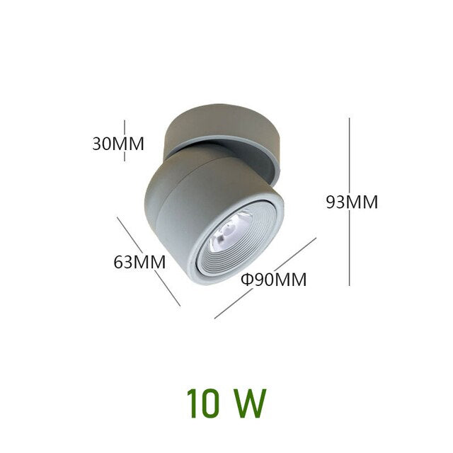 LED Spotlight Aluminium – Dimmbar mit 340° Rotation