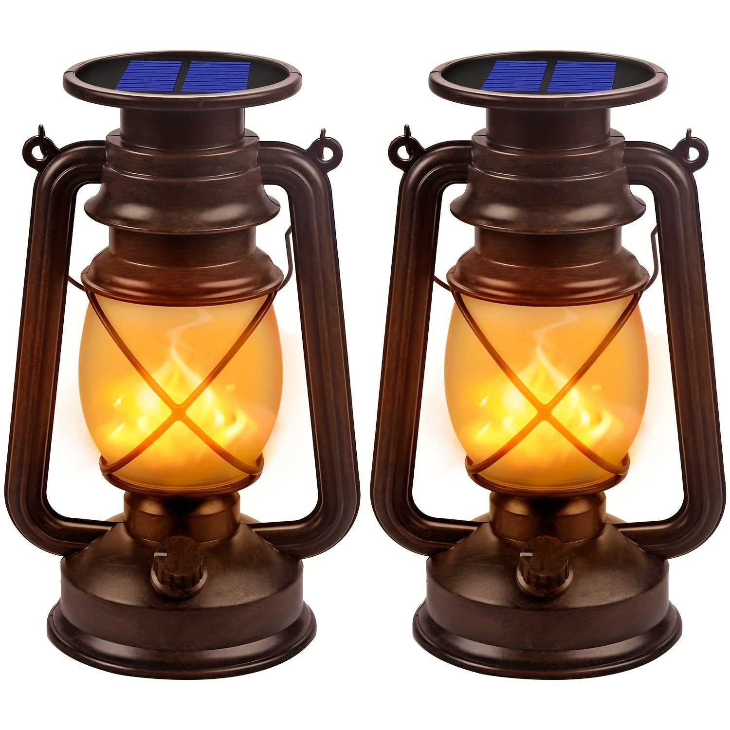 Solar LaternenVintage mit flackerndem LED-Licht