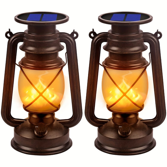 Solar LaternenVintage mit flackerndem LED-Licht