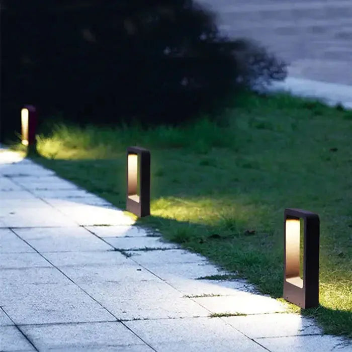 LED-Pollerleuchte – Modernes Design, Anthrazit, IP65