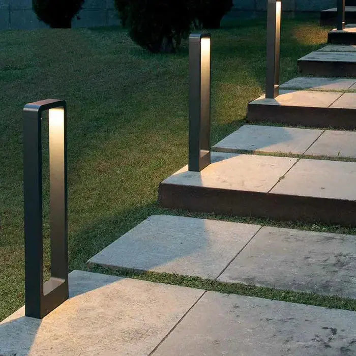 LED-Pollerleuchte – Modernes Design, Anthrazit, IP65