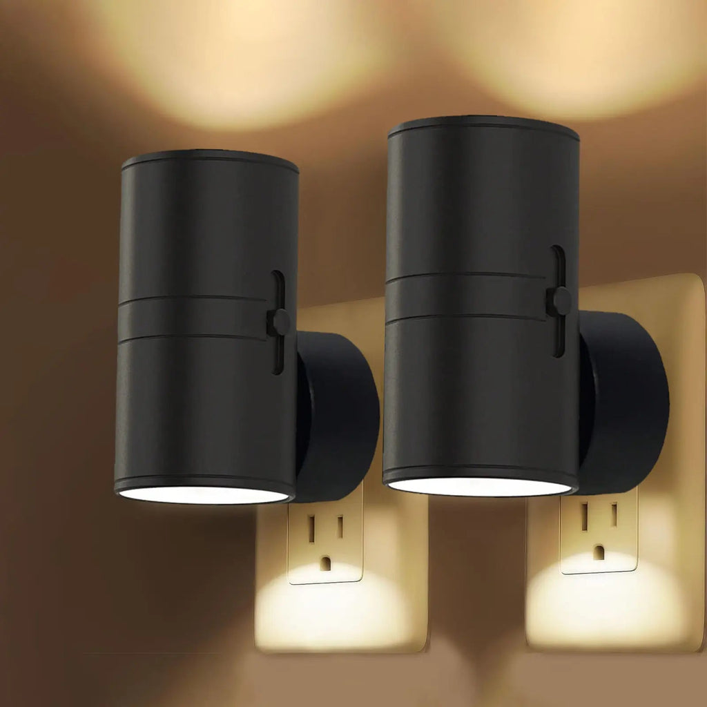 Dimmbares LED-Nachtlicht zum Einstecken mit Drehregler – Warmweißes Licht