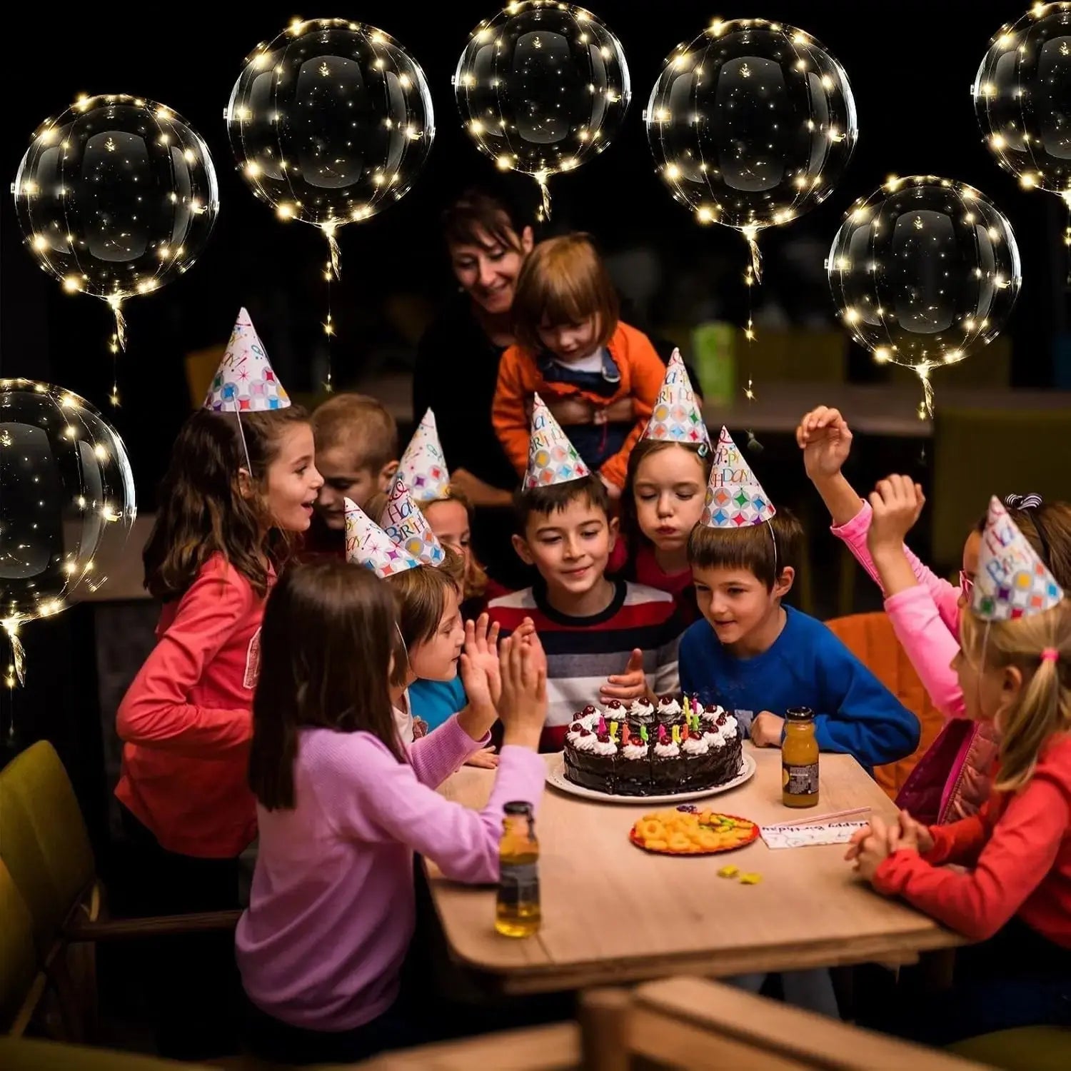 LED-Ballons  – Warmweißes Licht für Partys & Hochzeiten | 10er-Set