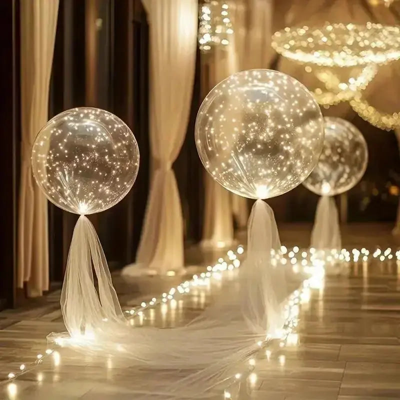 LED-Ballons  – Warmweißes Licht für Partys & Hochzeiten | 10er-Set