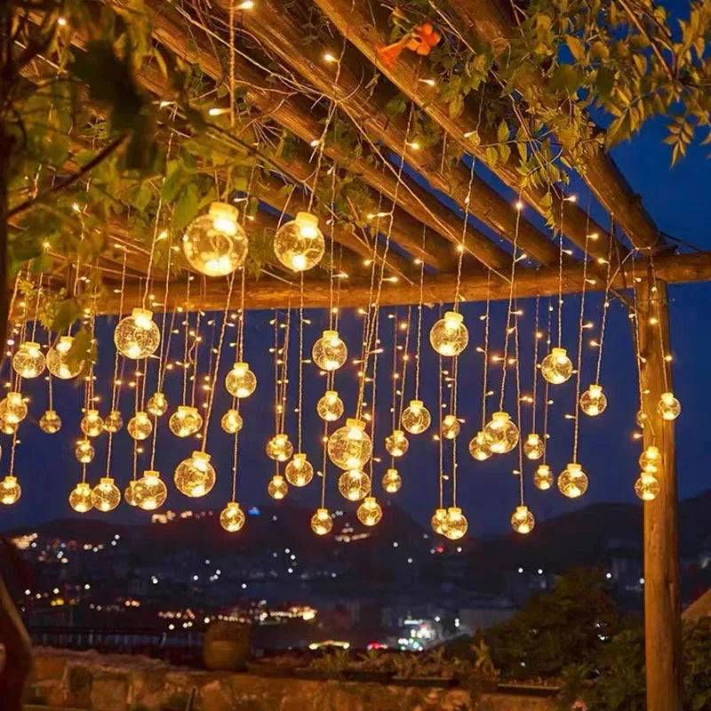 Solar Lichterkette LED wasserdicht mit Glühbirnen für Außenbereich