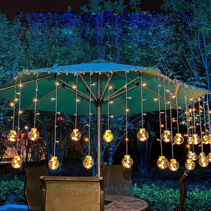 Solar Lichterkette LED wasserdicht mit Glühbirnen für Außenbereich