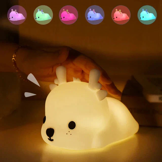 LED Nachtlicht Hase mit Berührungssteuerung und USB-Aufladung