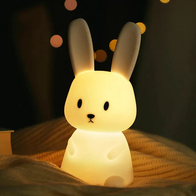 LED Nachtlicht Hase mit Berührungssteuerung und USB-Aufladung