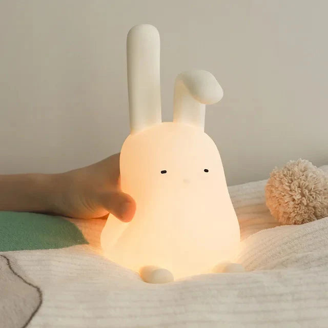 LED Nachtlicht Hase mit Berührungssteuerung und USB-Aufladung