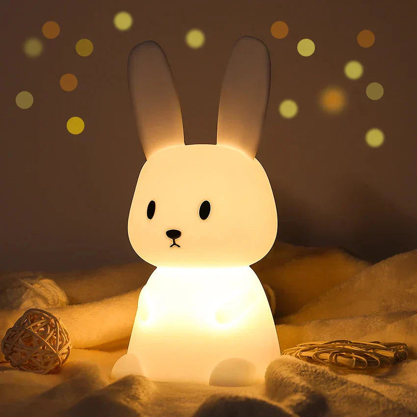 LED Nachtlicht Hase mit Berührungssteuerung und USB-Aufladung
