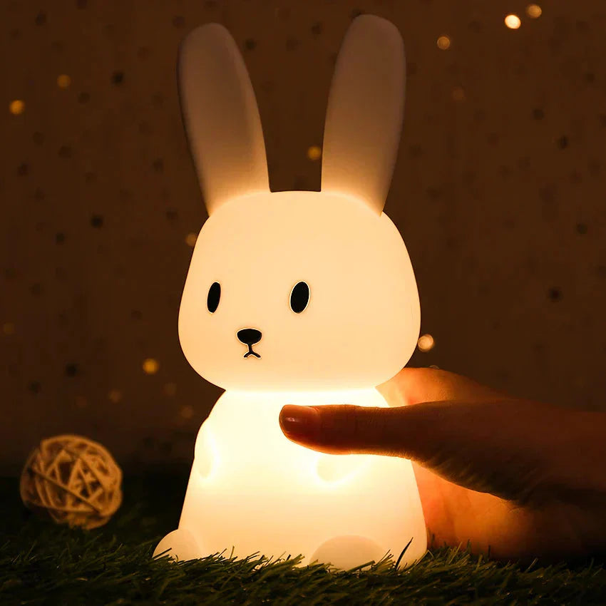 LED Nachtlicht Hase mit Berührungssteuerung und USB-Aufladung
