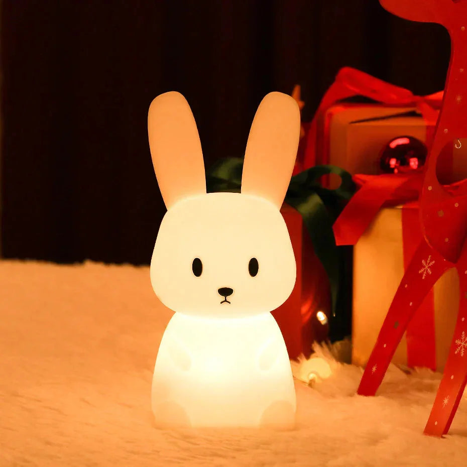 LED Nachtlicht Hase mit Berührungssteuerung und USB-Aufladung