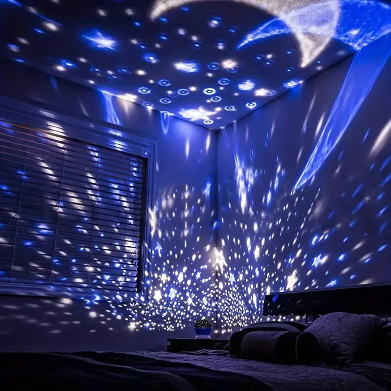 Sternenhimmel-Nachtlampe mit LED – Projektor für Kinderzimmer & Schlafzimmer