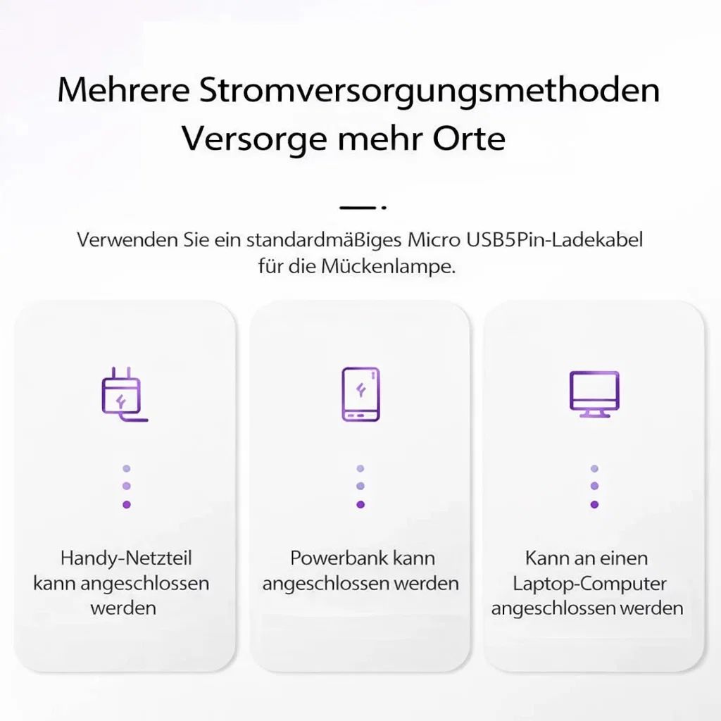 Geräuschloser USB-Mückenvernichter