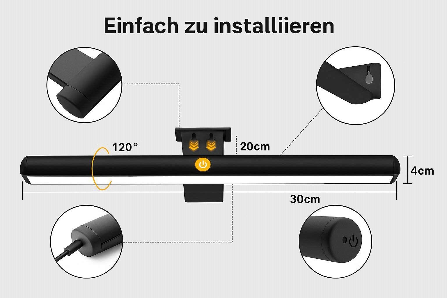 Kabellose LED-Bilderleuchte