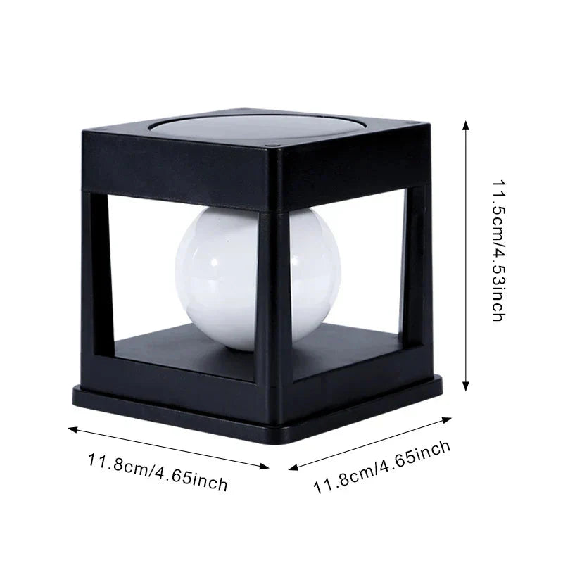 Solar-Gartenlaterne mit 2 Lichtfarben und automatischem Sensor