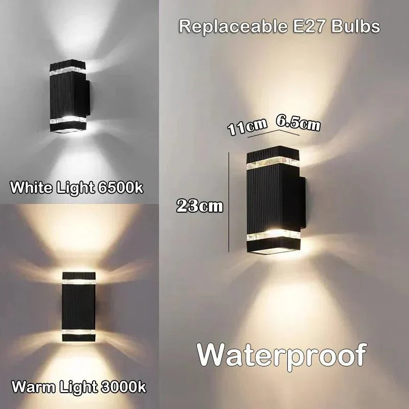Lumivor LED Außenwandleuchte – Wetterfeste Up-&-Down Lampe