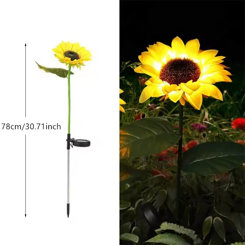 Sonnenblumen Solar Gartenlichter