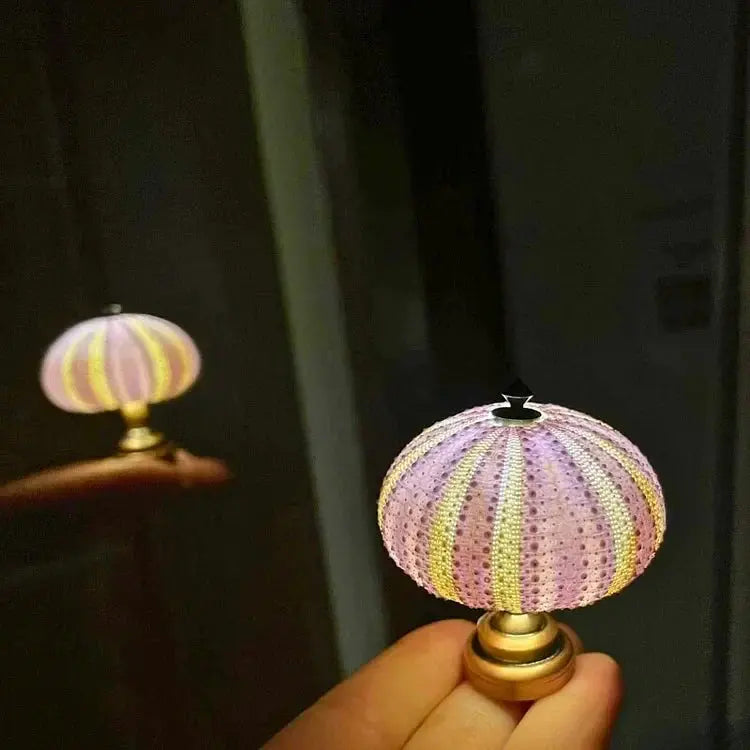Seeigel-Nachtlampe mit sanfter Ambientebeleuchtung