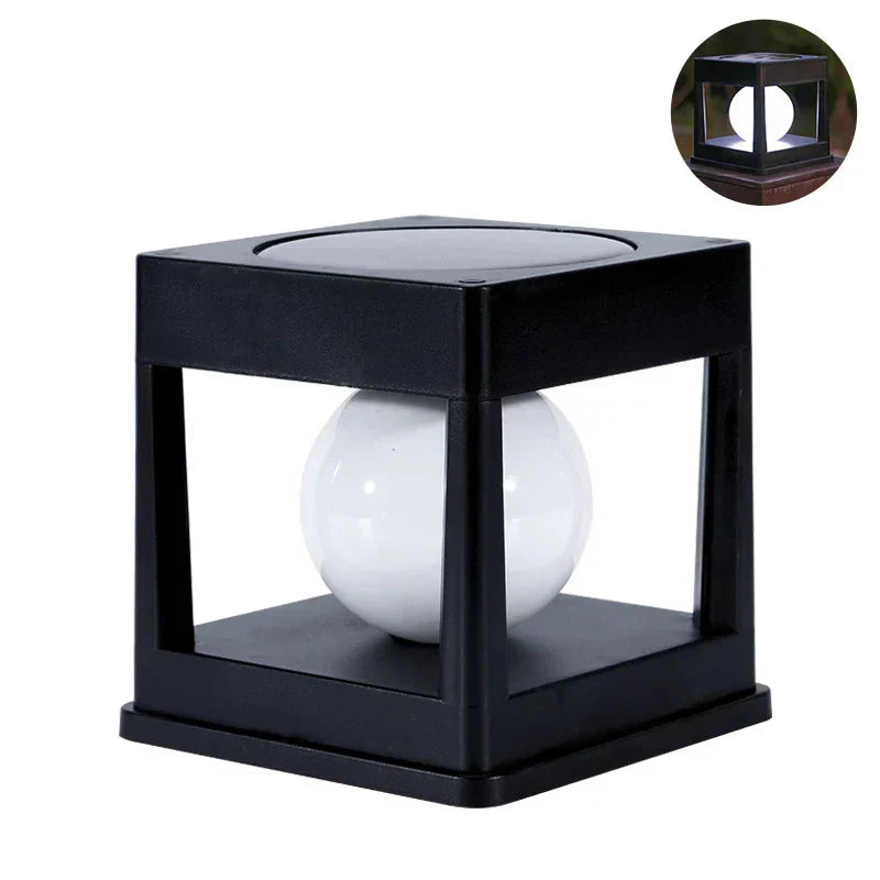 Solar-Gartenlaterne mit 2 Lichtfarben und automatischem Sensor