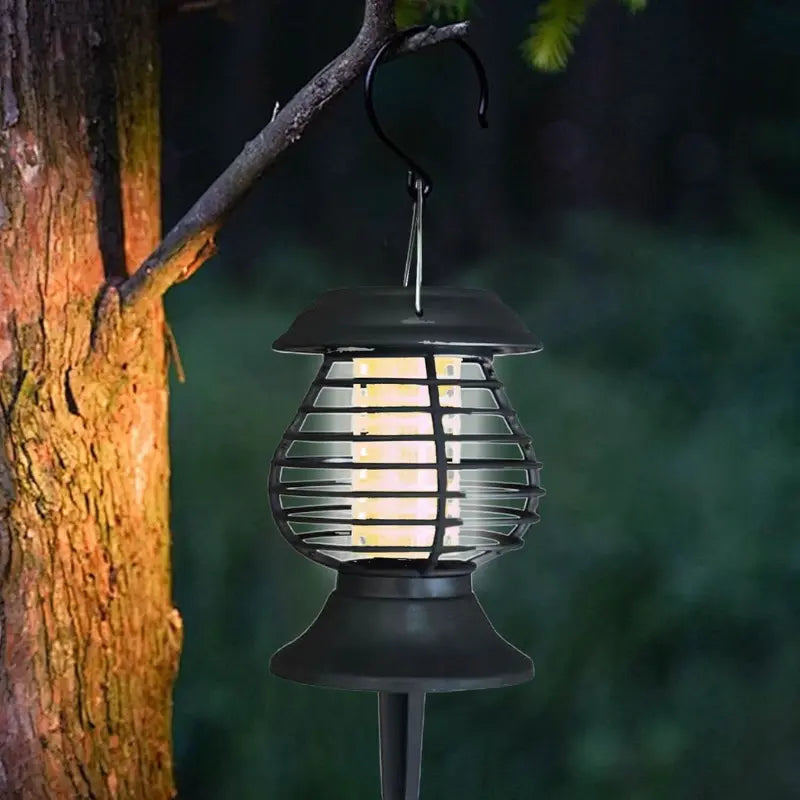 Solar-Insektenfalle mit Erdspieß – UV-Lichtfalle für den Garten