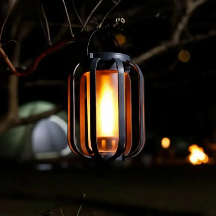 Solar-LED-Laterne mit Flammeneffekt