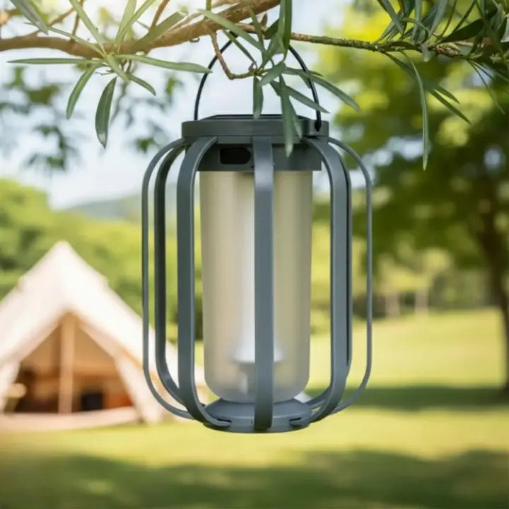 Solar-LED-Laterne mit Flammeneffekt