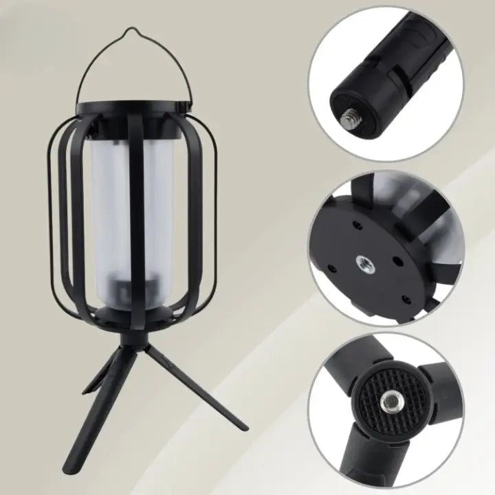 Solar-LED-Laterne mit Flammeneffekt