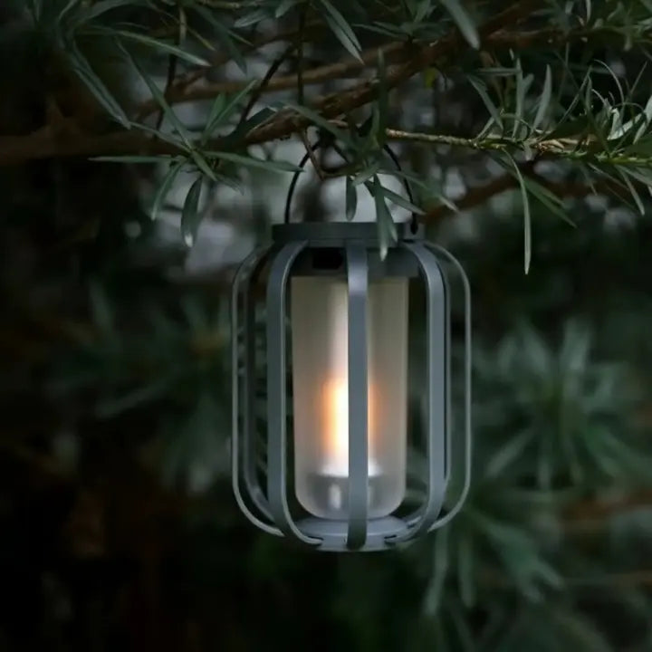 Solar-LED-Laterne mit Flammeneffekt