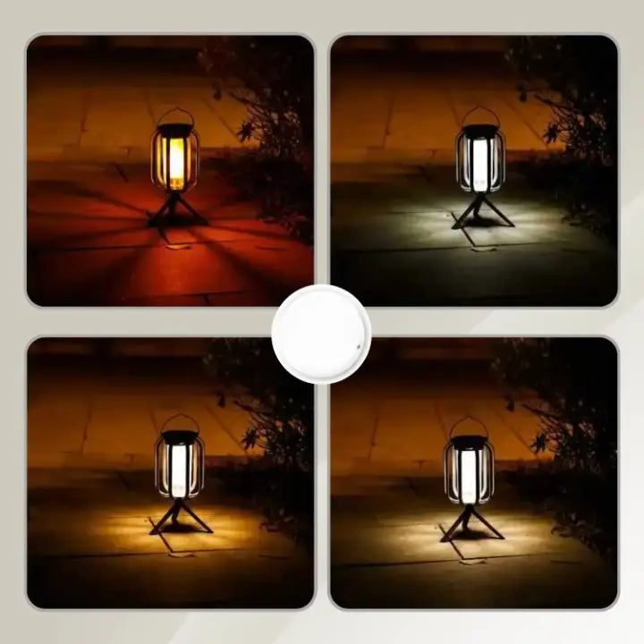 Solar-LED-Laterne mit Flammeneffekt