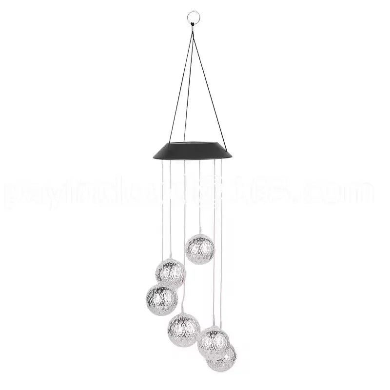 Solar-Windspiel mit Farbwechsel-LED – Leuchtendes Ambiente für Garten & Balkon