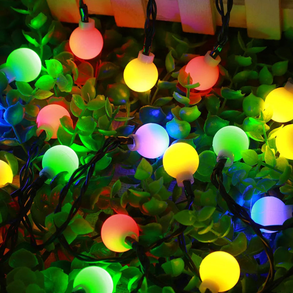 Solar Lichterkette LED mit warmweißem Licht für Garten