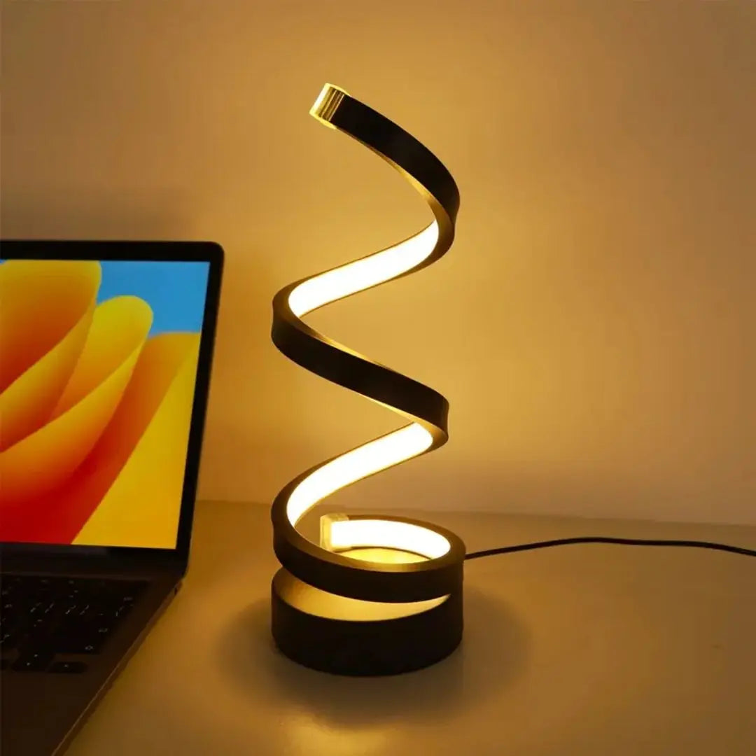 Dimmbare Spiral-LED-Lampe – Dekorative Touchleuchte für jeden Raum