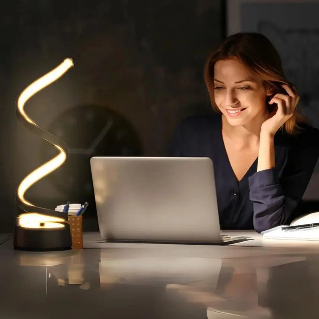 Dimmbare Spiral-LED-Lampe – Dekorative Touchleuchte für jeden Raum
