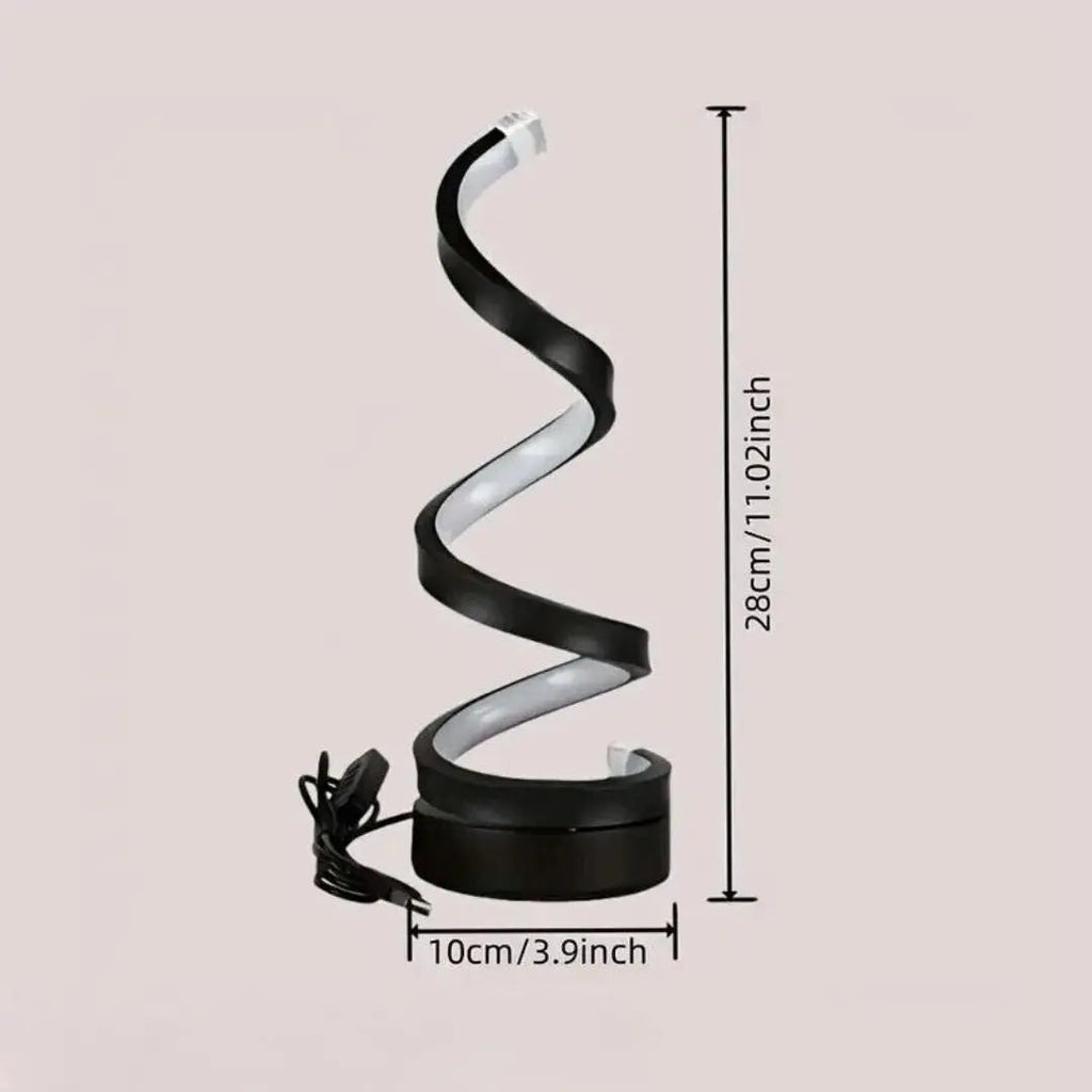 Dimmbare Spiral-LED-Lampe – Dekorative Touchleuchte für jeden Raum
