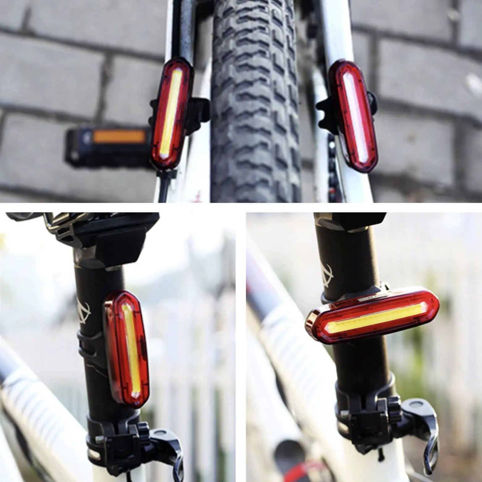 Wiederaufladbares Fahrrad-LED-Rücklicht – Weitwinkel-Sichtbarkeit