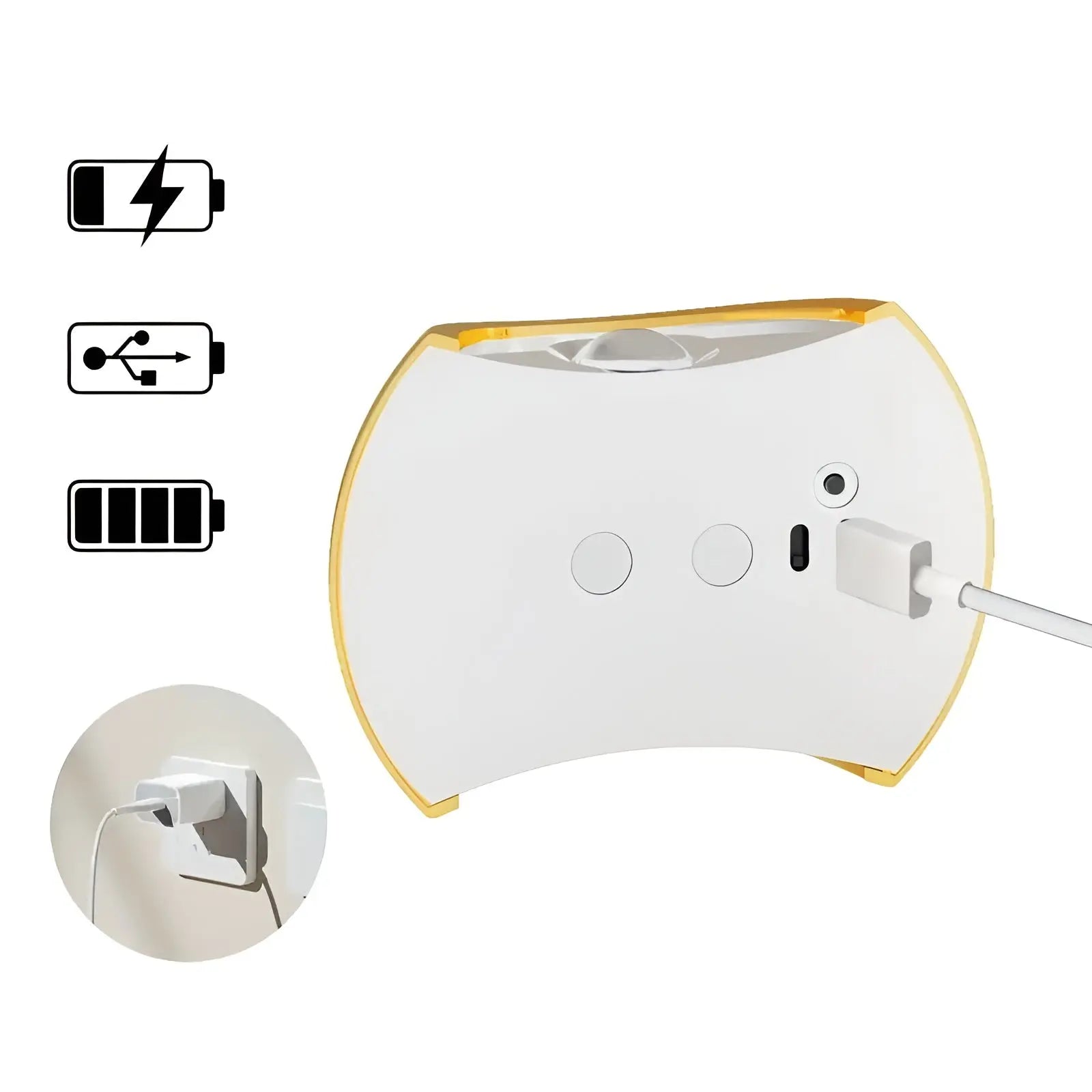 Aufladbare LED-Wandleuchte – Bewegungssensor & Magnethalterung