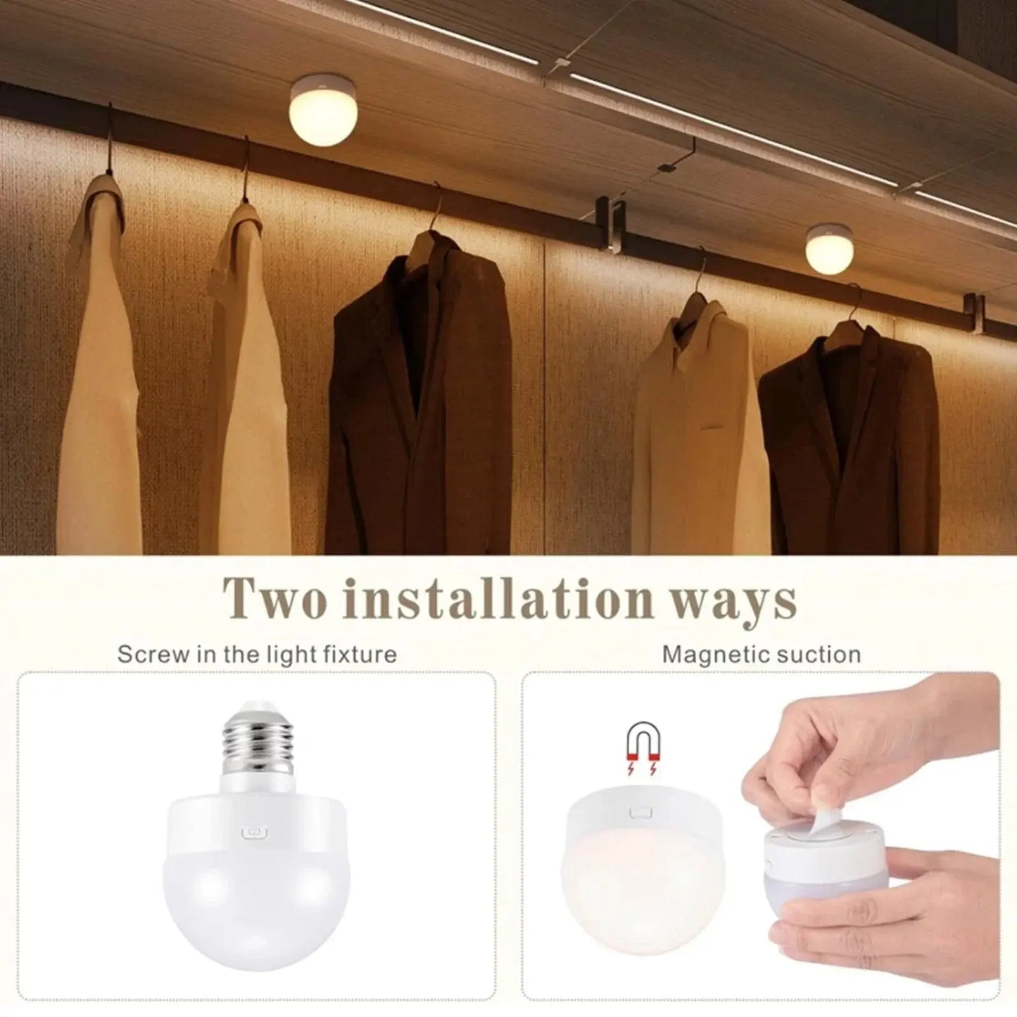 Wiederaufladbare RGB-LED-Lampe E27 mit Fernbedienung – Ganz ohne Kabel