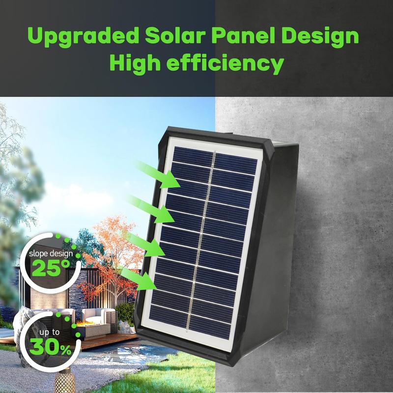 Solar-Wandleuchte mit Dual-Beam Effekt