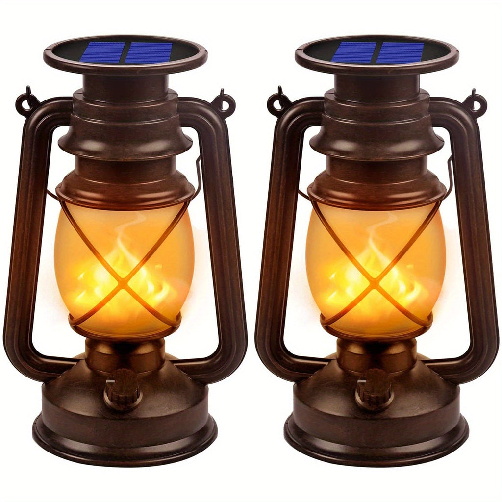 Solar LaternenVintage mit flackerndem LED-Licht