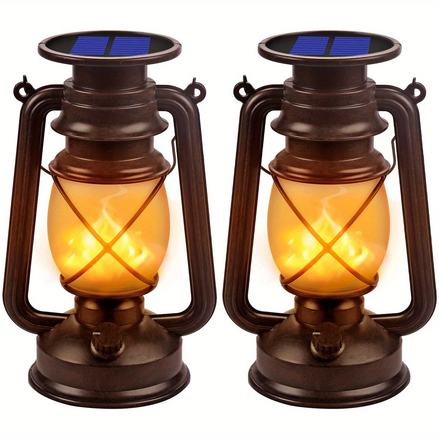 Solar LaternenVintage mit flackerndem LED-Licht