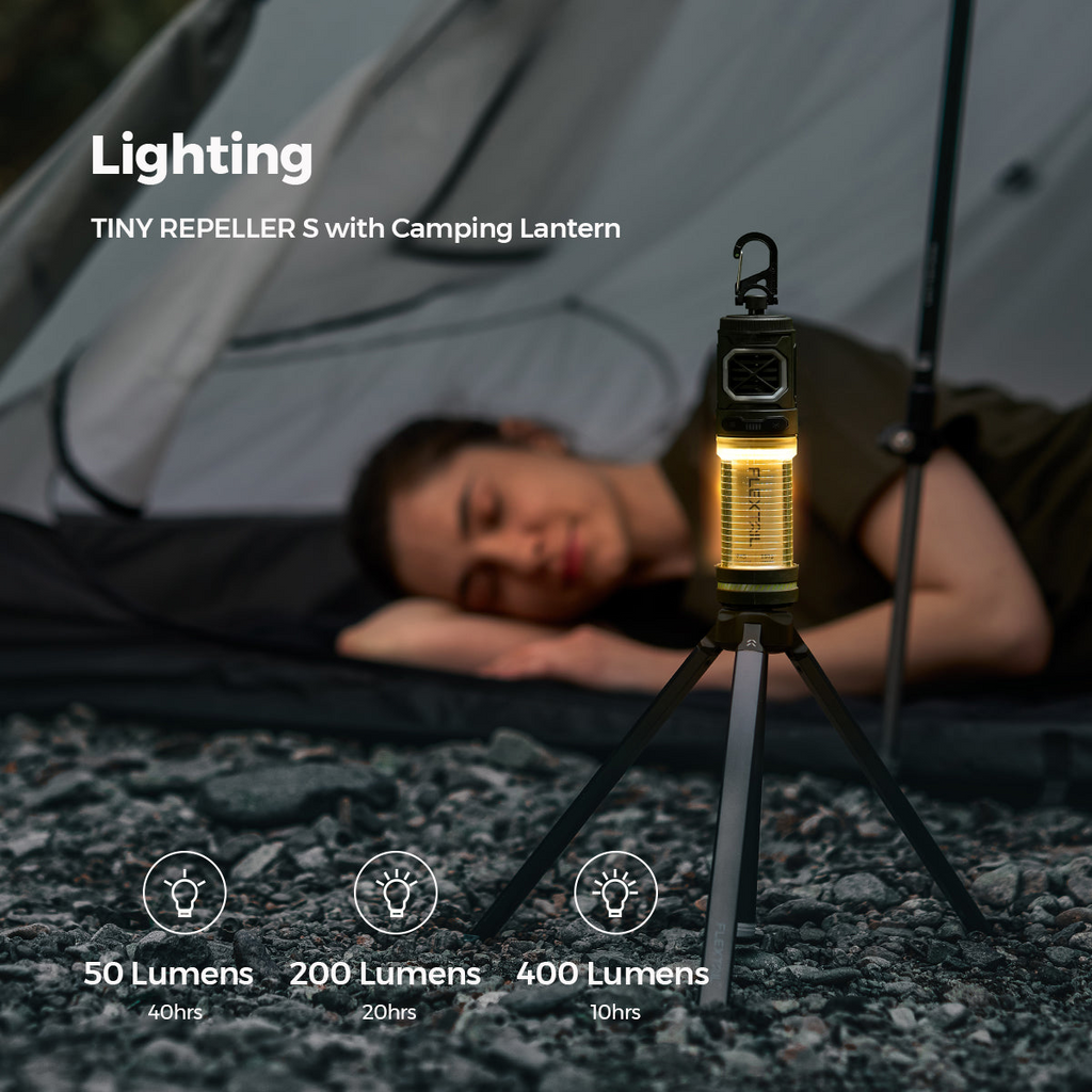 2-in-1 Mückenschutz & Licht | Intelligente Outdoor-Verteidigung