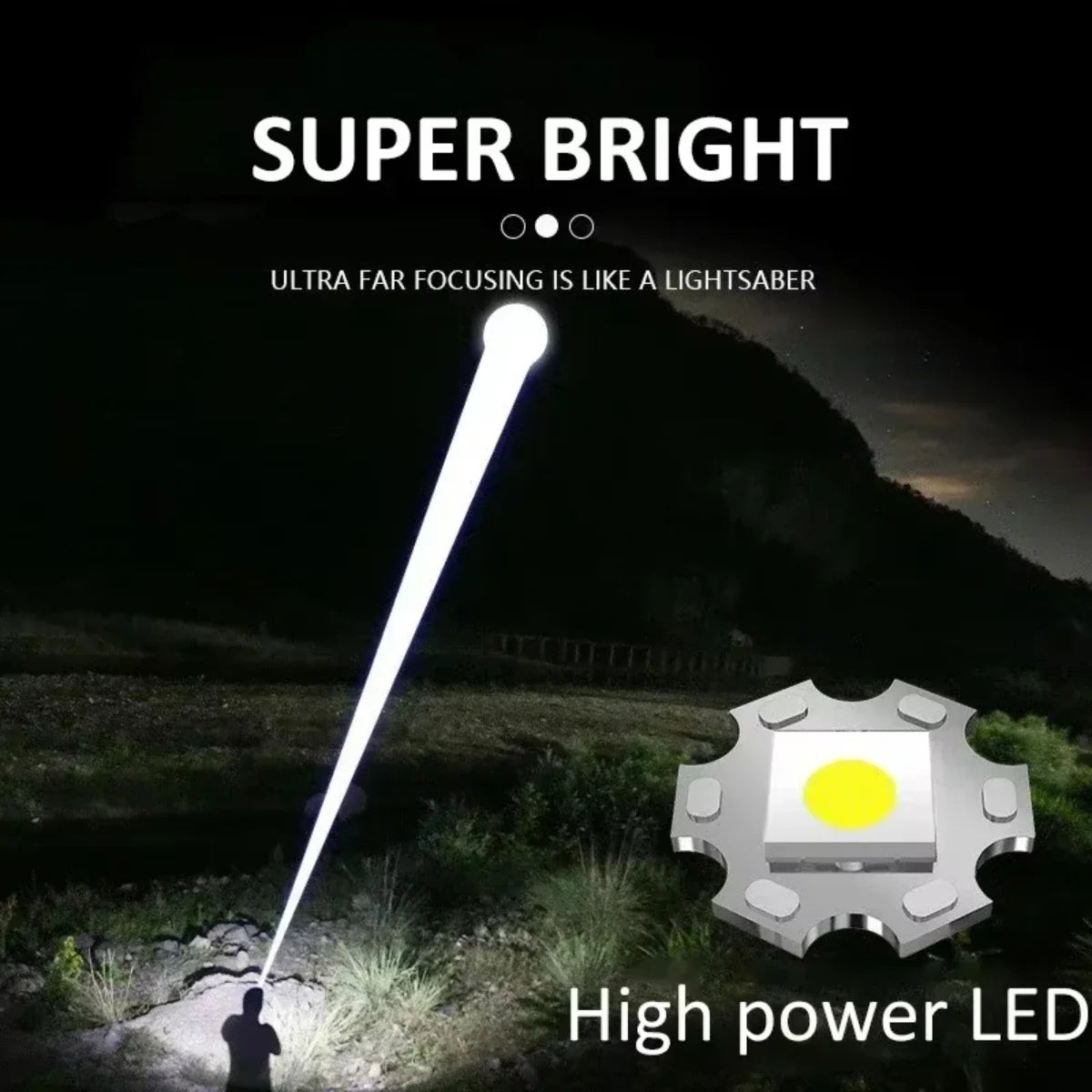 2 in 1 Taschenlampe Powerbank