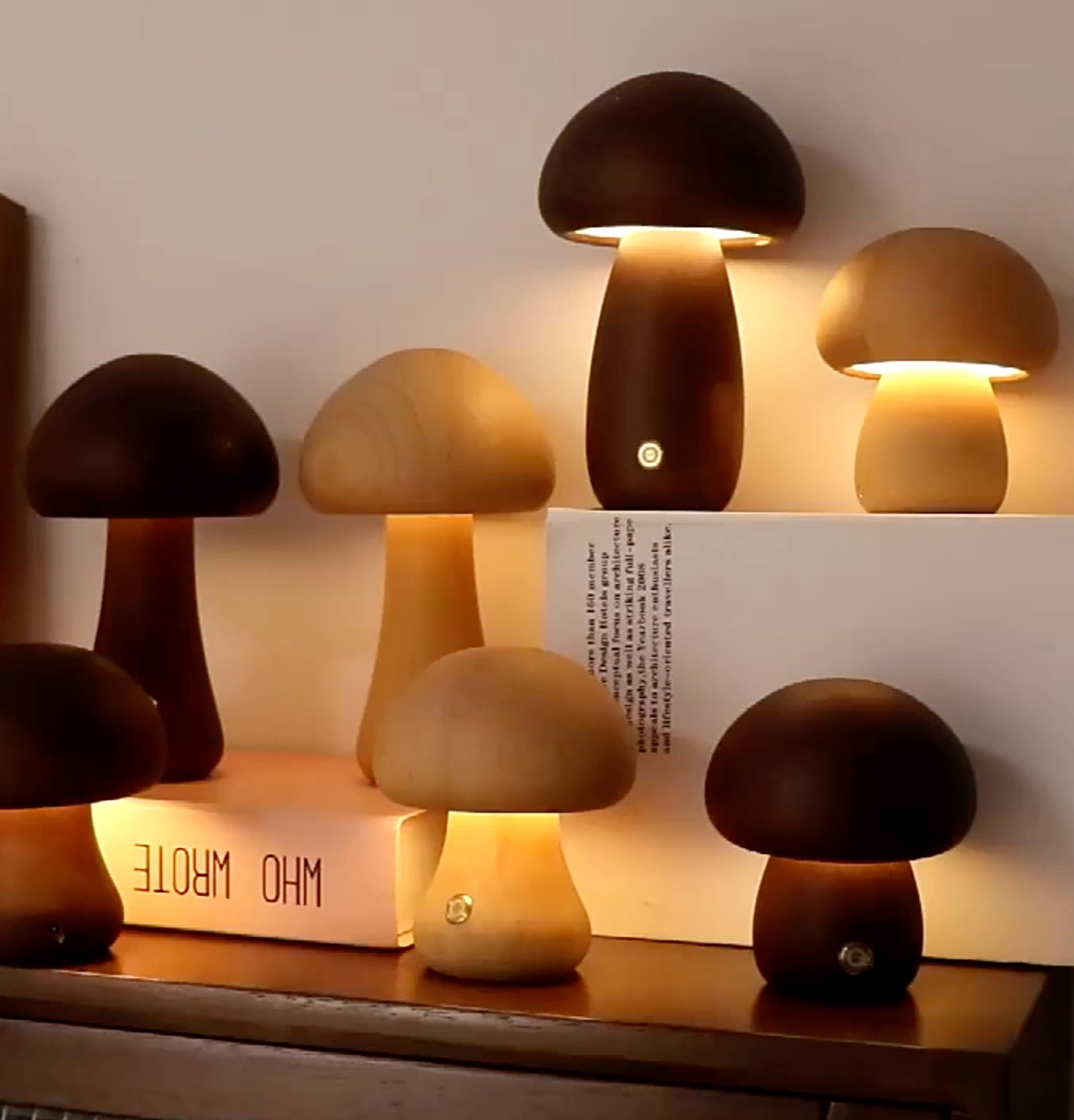 MushGlow | Wärme und Atmosphäre in einem schönen Holzdesign.