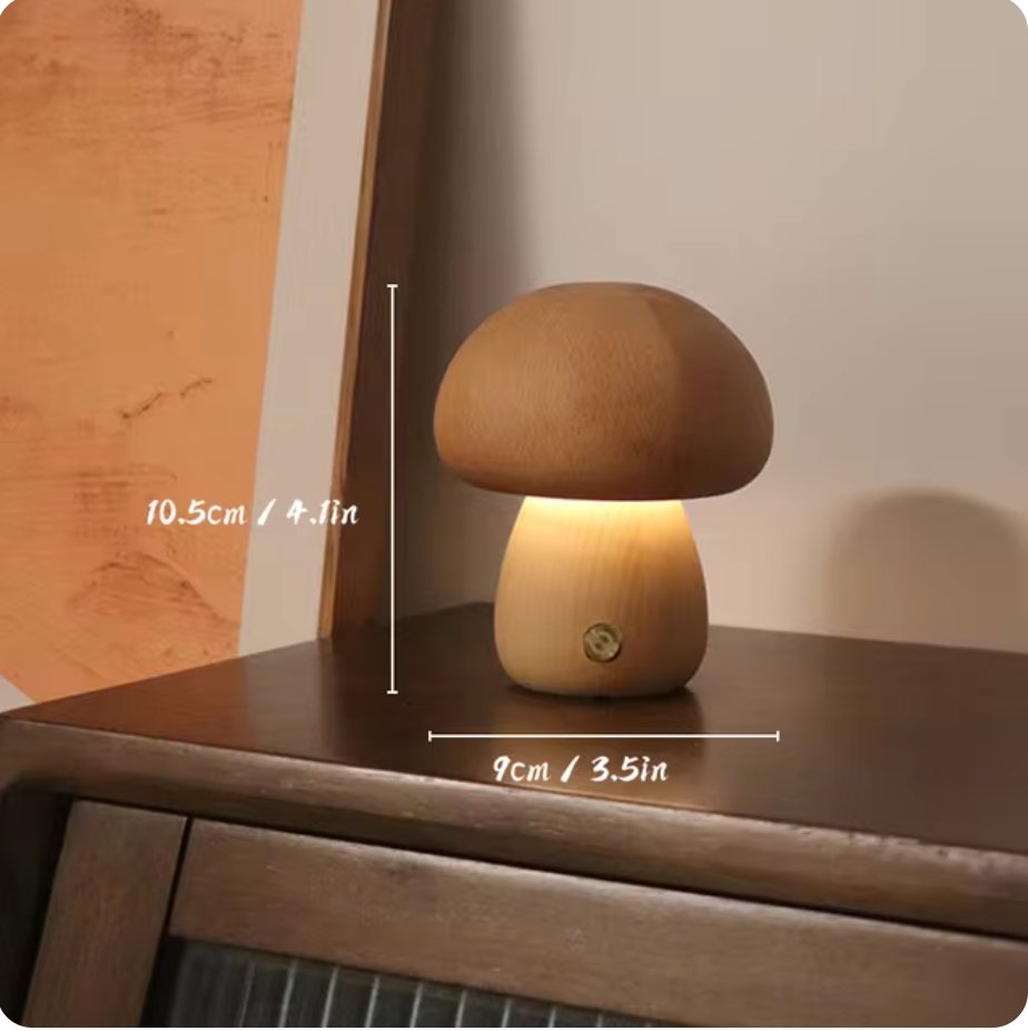 MushGlow | Wärme und Atmosphäre in einem schönen Holzdesign.