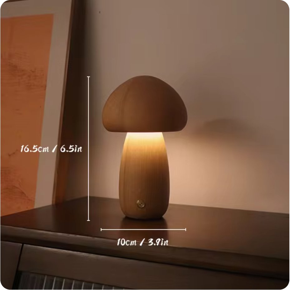 MushGlow | Wärme und Atmosphäre in einem schönen Holzdesign.